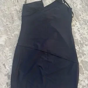 black strapless a line mini dress Melodic Strapless Mini Dress Black